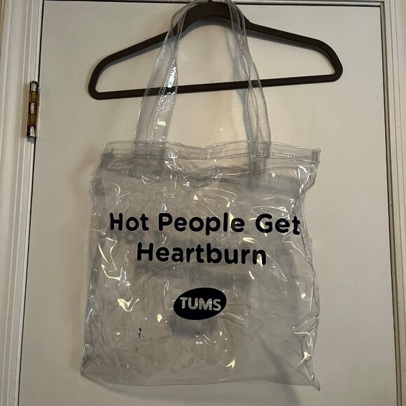 Handbags - Hot People Get Heartburn Tums Tote Bag